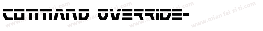 Command Override字体转换
